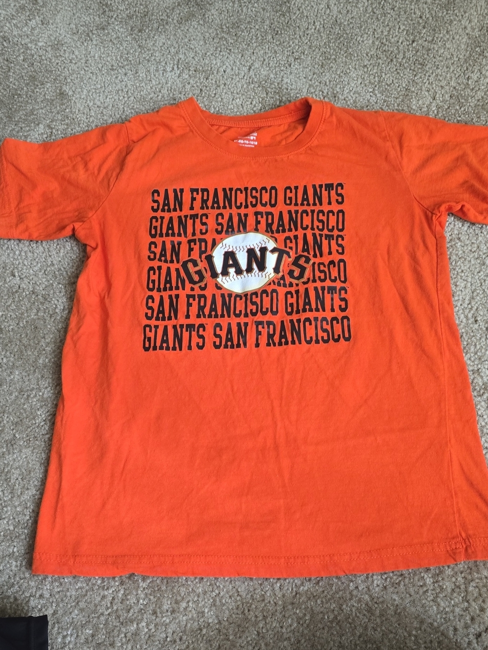 San Francisco Giants Orange Short Sleeve Tee - Kids